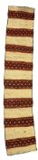 20TH CENTURY UZBEKISTAN TATARI SAFID KILIM CARPET RUNNER RUG