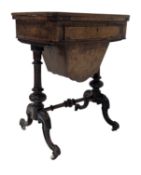 19TH CENTURY VICTORIAN WALNUT COMBINATION GAMES TABLE