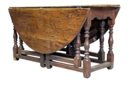 LATE 17TH CENTURY OAK GATELEG DROP-LEAF TABLE