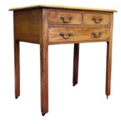 GEORGE III 18TH CENTURY MAHOGANY LOWBOY WRITING DESK