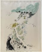 WILLIAM CROZIER (1930-2011) - UNTITLED COMPOSITION, 1963 - GOUACHE & WATERCOLOUR