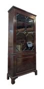 19TH CENTURY VICTORIAN MAHOGANY BOOKCASE CABINET