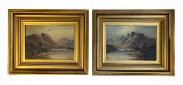 JOHN HENRY BOEL AKA FRANCIS JAMESON - PAIR OF OIL ON CANVAS LANDSCAPE PAINTINGS