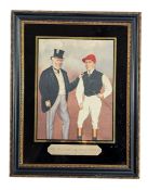 AFTER RICHARD DIGHTON - LORD FALMOUTH & FRED ARCHE - WATERCOLOUR ON PAPER