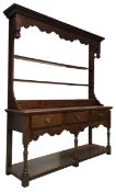 18TH CENTURY STYLE OAK WOOD WELSH DRESSER