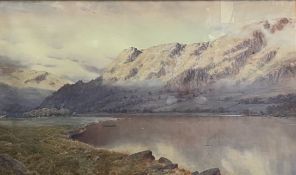 ISAAC COOKE (1846-1908) - PLACE FELL, PATTERDALE - WATERCOLOUR ON PAPER PAINTING