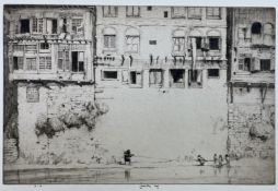 ERNEST STEPHEN LUMSDEN - OLD RASHMIR, JODHPUR - 1933 ETCHING