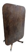 GEORGE III 19TH CENTURY MAHOGANY TILT TOP LOO / DINING TABLE
