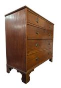 GEORGE III 19TH CENTURY MAHOGANY CHEST OF DRAWERS