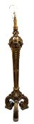 FRENCH BAROQUE STYLE COMPOSITE FLOOR STANDARD TRIPOD LAMP