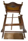 VICTORIAN 19TH CENTURY MAHOGANY FOUR-POSTER BED FRAME
