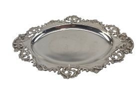 EARLY 20TH CENTURY EDWARD VII HALLMARKED SILVER TRINKET DISH