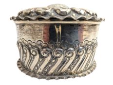 19TH CENTURY VICTORIAN HALLMARKED SILVER CADDY BOX