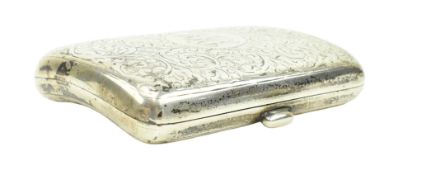 EARLY 20TH CENTURY EDWARD VII HALLMARKED SILVER CIGARETTE CASE