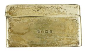 20TH CENTURY GEORGE V HALLMARKED SILVER & WOOD LINED CIGARETTE BOX