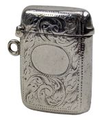 HALLMARKED SILVER ROCOCO VESTA CASE