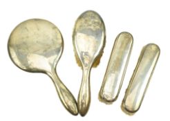 GEORGE V HALLMARKED SILVER DRESSING TABLE SET & OTHER EXAMPLE