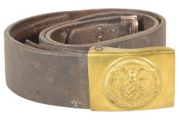 A WWII SECOND WORLD WAR GERMAN SA UNIFORM BELT