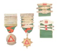 SAFE DRIVING MEDALS 1936 - 1953 G H CLARKE