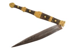 19TH CENTURY SPANISH NAVAJA FIGHTING KNIFE
