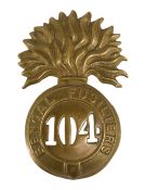 19TH CENTURY 104TH BENGAL FUSILIERS GLENGARRY CAP BADGE
