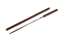 19TH CENTURY VICTORIAN BRITISH OFFICERS SWAGGER BATON WITH BLADE