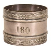 RMS TITANIC INTEREST - 1912 GORHAM WHITE STAR LINE NAPKIN RING