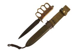 WWI FIRST WORLD WAR UNITED STATES PERSONALISED TRENCH KNUCKLE
