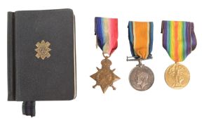 WWI FIRST WORLD WAR MEDAL TRIO - ROYAL HIGHLANDERS
