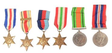 WWII SECOND WORLD MEDAL GROUP