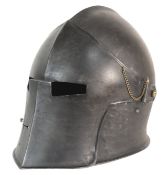 REENACTMENT MEDIEVAL STYLE BARBUTA HELMET