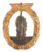 WWII SECOND WORLD WAR KRIEGSMARINE MINESWEEPER BADGE