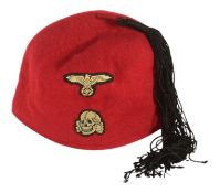 WWII SECOND WORLD WAR GERMAN WAFFEN SS FEZ - MOUNTAIN DIVISION