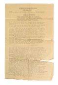 WWII SECOND WORLD WAR JAPANESE SURRENDER NOTICE