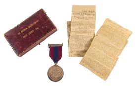 MEDAL FOR VALOUR - MELUISH HUMANE SOCIETY SILVER MEDAL