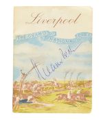HORSE RACING - 1963 LIVERPOOL GRAND NATIONAL SIGNED BY GREGORY PECK