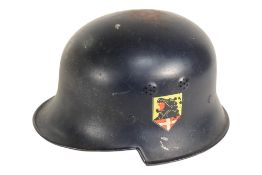 WWII SECOND WORLD WAR GERMAN LUFTWAFFE AIR FIRE & RESCUE HELMET