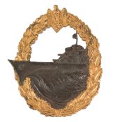 WWII SECOND WORLD WAR KRIEGSMARINE DESTROYER BADGE