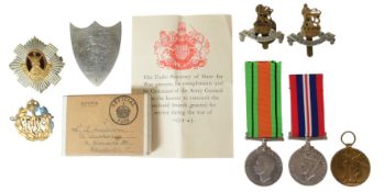 COLLECTION OF FIRST & SECOND WORLD WAR MEDALS & BADGES