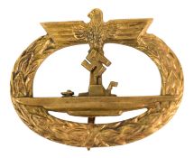 WWII SECOND WORLD GERMAN U-BOAT CREW BADGE