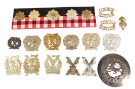 COLLECTION OF SCOTTISH INFANTRY CAP BADGES