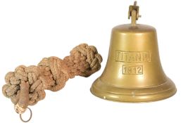 TITANIC INTEREST - COMMEMORATIVE REPRODUCTION SHIPS BELL