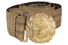 WWII SECOND WORLD WAR GERMAN KRIEGSMARINE BROCADE BELT