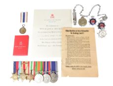WWII SECOND WORLD WAR MEDAL GROUP OF POLICE INTEREST