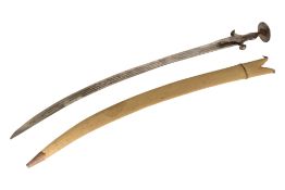 19TH CENTURY INDIAN MILITARY TULWAR SWORD