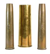 COLLECTION OF FIRST & SECOND WORLD WAR SHELL CASES