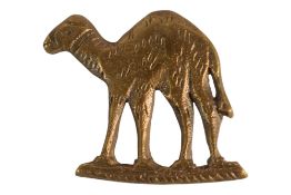 FIRST WORLD WAR AUSTRALIAN NEW ZEALAND CAMEL CORPS BADGE