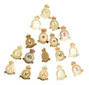 COLLECTION OF X17 ROYAL AIR FORCE LAPEL PIN BADGES
