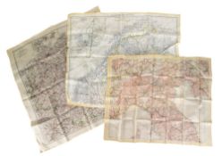 COLLECTION OF SECOND WORLD WAR RELATED SILK MAPS
