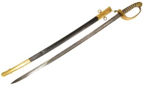 EARLY 19TH CENTURY BRITISH 1827 PATTERN NAVAL SWORD